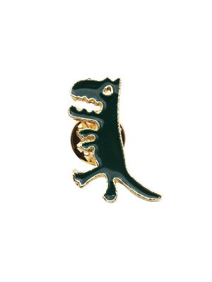 Металлический значок "Динозавр" 1,7*2,5 см