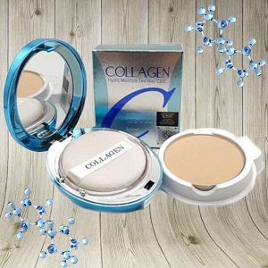 Увлажняющая пудра с коллагеном +запаска Enough Collagen Hydro Moisture Two Way Cake SPF 25 (№13 - Светлый беж), 13гр + 13гр