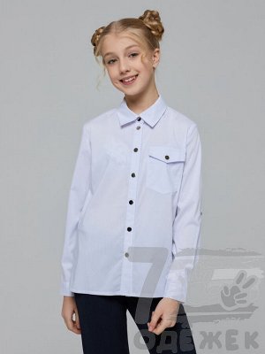 Блузка школьная для девочки длинный рукав