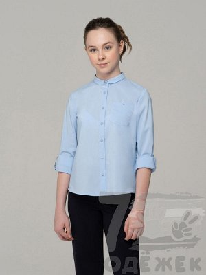 1001 Блузка для девочки с длинным рукавом (164 белый)