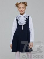 1155Q Сарафан школьный для девочки (синий)