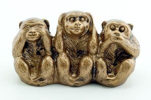Фигура Три обезьяны NS328 На складе