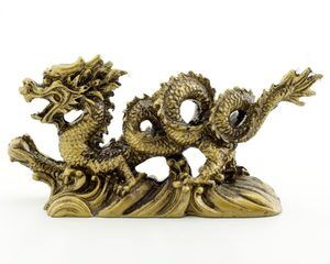 Статуэтка Дракон золотой малая NS18 На складе
