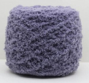 Пряжа для вязания махровая цвет фиолетово-серый №23