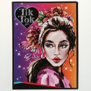 F20-73846-TT Папка с 20 вкладышами TIK TOK GIRL в кор.4*24шт