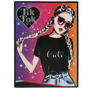 F10-73845-TT Папка с 10 вкладышами TIK TOK GIRL в кор.4*30шт