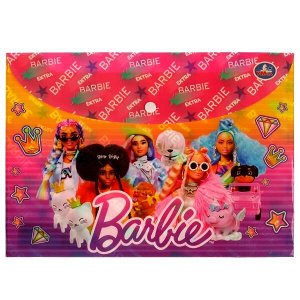 FB-73803-BRB Папка БАРБИ на кнопке а4, barbie extra Умка уп-6шт в кор.2*20уп