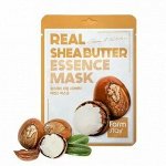 Питательная тканевая маска с маслом ши, FarmStay Real Shea Butter Essence Mask