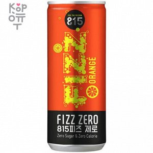 Woongjin 815 Fizz Zero Orange Sparkling - Газированный Напиток 815 Апельсин, без калорий, 250мл.