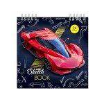 Скетчбук 145х145х мм 24л на склейке &quot;Авто&quot; Бг24-2 Гранит {Россия}