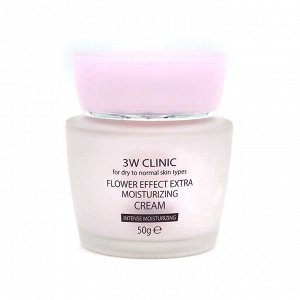 Увлажняющий крем для лица 3W Clinic Flower Effect Extra Moisturizing