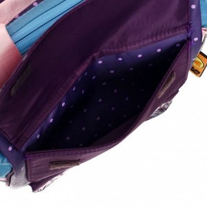 Сумка-рюкзак молодежная Across Merlin, 43 х 29 х 15 см, синий/розовый