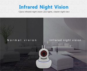 Умная Wi-Fi Smart IP-Камера smart camera 360° ,1080p, ночное видение, обнаружение движения