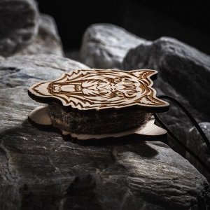 Grand Caratt Ароматизатор подвесной из натурального дерева, набор: подвеска Тигр (дерево, войлок), парфюмированная пропитка Апельсин, 5 мл