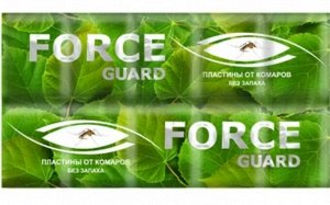 FORCE guard пластины от комаров зеленые без запаха