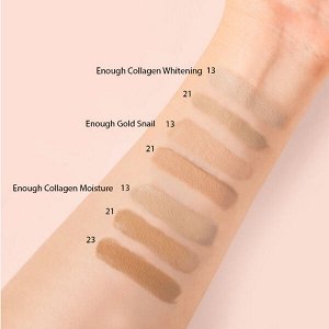 Тональный крем с коллагеном 3 В 1 Enough Collagen Whitening Moisture Foundation 3 IN 1 SPF15 (№13 - Светлый беж), 100мл