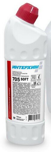 ИНТЕРХИМ 705 SOFT, 0,75л. Усиленный гель для регулярной очистки поверхностей в санитарных помещениях