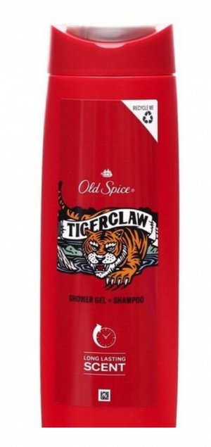 OLD SPICE Гель для душа + шампунь Tigerclaw 400мл