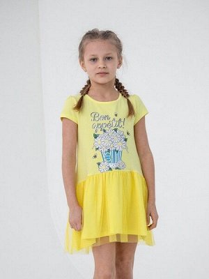 CSKG 63081-30-311 Платье для девочки,желтый