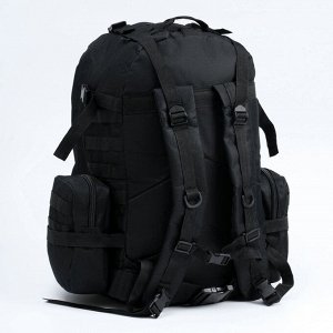 Рюкзак тактический "Storm tactic" мужской, стропы MOLLE, подсумки, 50 л, черный