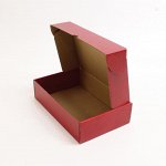 Коробка почтовая большая черная, красная 300*200*80 мм