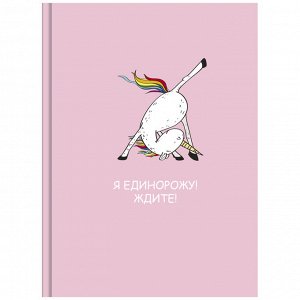 Скетчбук 80л., А6 7БЦ BG ""Я единорожу"", матовая ламинация, 100г/м2, белый блок с градиентом