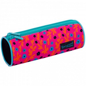 Пенал-тубус 2 отделения, 210*70 Berlingo ""Pink pattern"", полиэстер