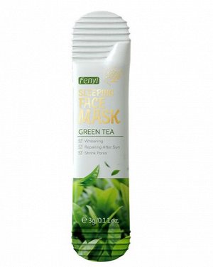 Ночная маска для лица с зеленым чаем