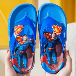 Шлепанцы детские пляжные, для бассейна - Супермен • Superman Blue
