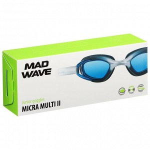 Очки для плавания юниорские Junior Micra Multi II, M0419 01 0 01W, цвет чёрный