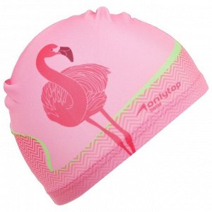 Шапочка для плавания «Фламинго», детская, обхват 46-52 см