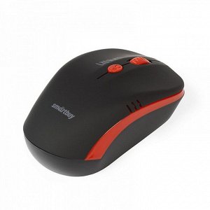 Мышь оптическая беспроводная Smart Buy SBM-344CAG-KR ONE с зарядкой от USB (black/red)