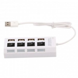 Хаб USB HUB01 4USB (повр. уп.) (black)