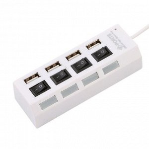 Хаб USB HUB01 4USB (повр. уп.) (black)