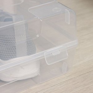 Короб для хранения обуви «Реноме», 61×34×13 см, цвет прозрачный