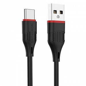 Кабель USB - Type-C Borofone BX17 Enjoy  100см 2,4A (black)