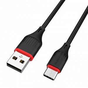 Кабель USB - Type-C Borofone BX17 Enjoy  100см 2,4A (black)