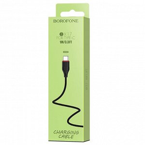 Кабель USB - Type-C Borofone BX17 Enjoy  100см 2,4A (black)