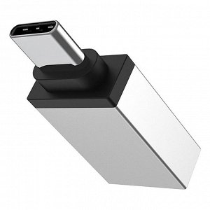 Адаптер Borofone OTG BV3 Type-C/USB (silver)