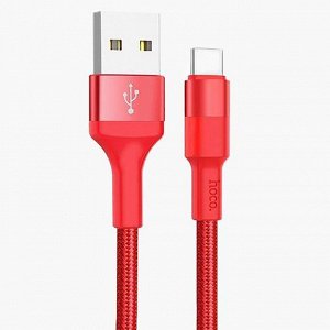 Кабель USB - Type-C Hoco X26 Xpress (100 см) (red)