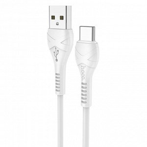 Кабель USB - Type-C Hoco X37 Cool power  100см 3A  (white)