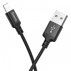 Кабель USB - Apple lightning Hoco X14 Times Speed  100см 2A (black)