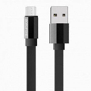 Кабель USB - micro USB Borofone BU8 Glory (black)