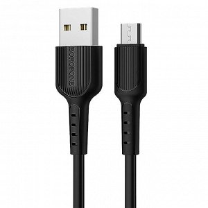 Кабель USB - micro USB Borofone BX16 Easy  100см 2,4A (black)