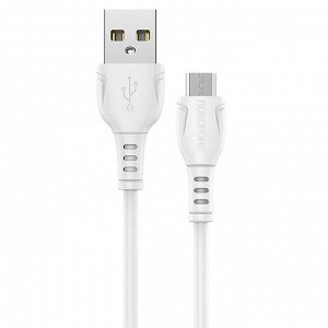 Кабель USB - micro USB Borofone BX51 Triumph, 100 см (white)