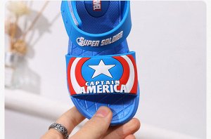 Сандали детские для мальчиков - "Капитан Америка" Captain America • Blue