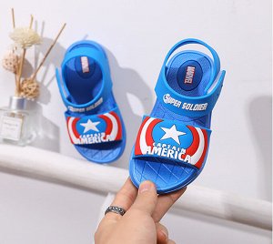 Сандали детские для мальчиков - "Капитан Америка" Captain America • Blue