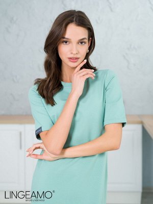 Трикотажное женское удлиненное платье-футболка ВП-08 (5)