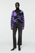 JACQUARD-STRICKJACKE