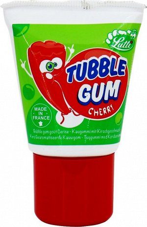 Жевательная резинка в тюбике со вкусом вишни Lutti Tubble Gum CHERRY 35 гр
